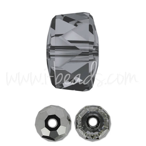 Swarovski 5045 rondelle bead crystal silver night 6mm (6)