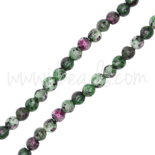China ruby zoisite round beads 4mm (1)