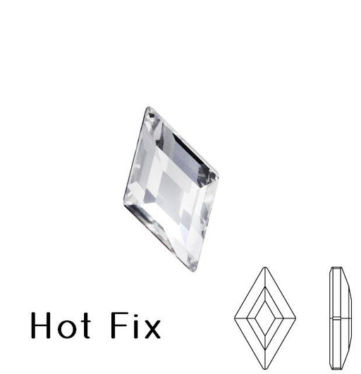 2773 Swarovski hot fix flat back Diamand Shape rhinestones crystal 5x3mm (10)
