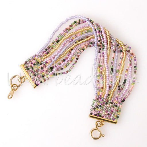 DIY Herringbone bracelet with Miyuki Delicas