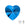 Beads wholesaler  - swarovski heart pendant sapphire 10mm (2)