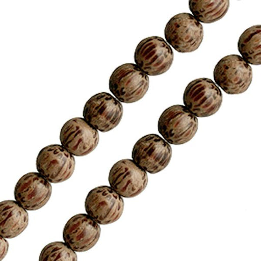 Buy Palmwood round beads strand 6mm (1)