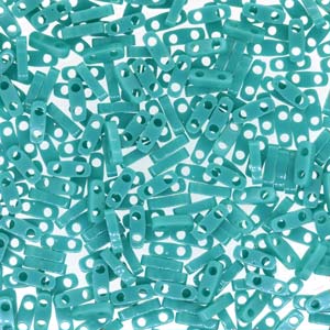 Buy Cc412 - Miyuki QUARTER tila beads Opaque TURQUOISE 1.2mm (50 beads)