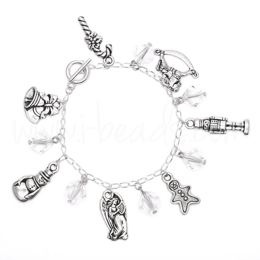 DIY Christmas charm bracelet