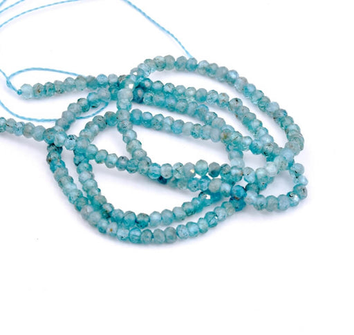 APATITE gemstone Bead Faceted, Round 2.5mm, hole 0.6mm - 40cm (1strand)