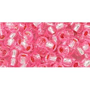cc38 - Toho beads 6/0 silver-lined pink (10g)