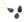 Beads wholesaler  - Drop bead pendant black Onyx faceted 10x16mm-0.9mm (1)