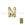 Beads wholesaler  - Letter bead M gold plated 7x6mm (1)