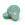 Beads Retail sales Czech pressed glass sugar skull turquoise and Bronze 15x19mm (2)