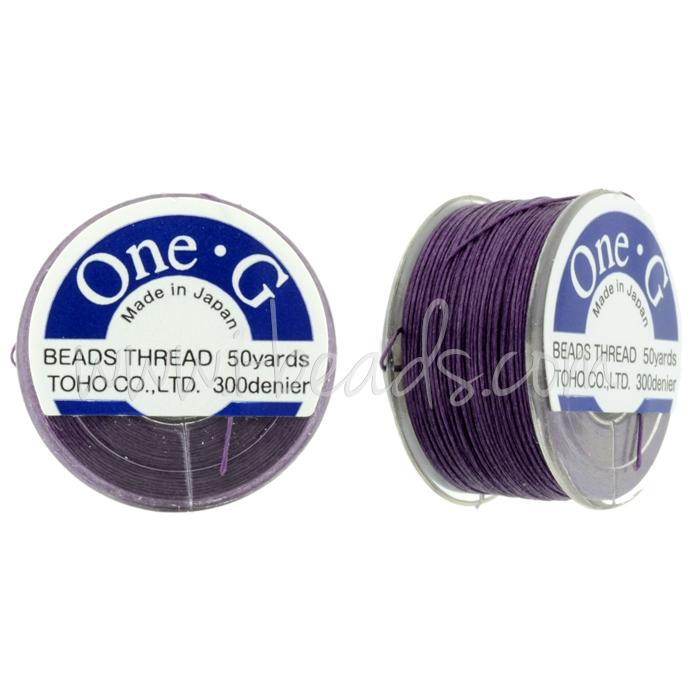 Toho One-G bead thread Purple 50 yards/45m (1)