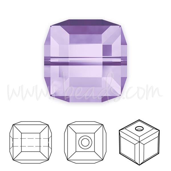 5601 Swarovski cube beads tanzanite 4mm (6)