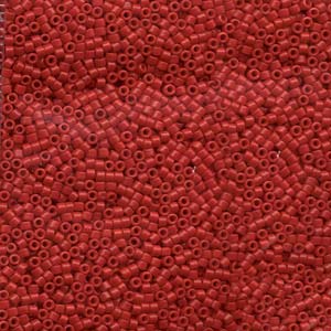 DB791 - 11/0 Delica beads Dyed opaque RED- 1,6mm - Hole : 0,8mm (5gr)