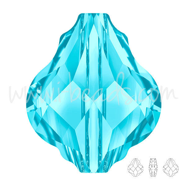 Swarovski 5058 Baroque bead aquamarine 14mm (1)