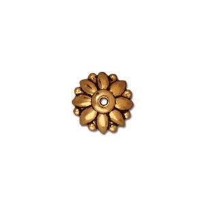 dharma bead cap gold plated 10mm (1)