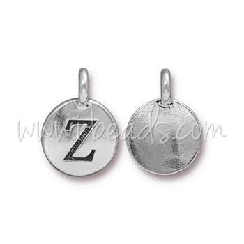 Letter charm Z antique silver plated 11mm (1)