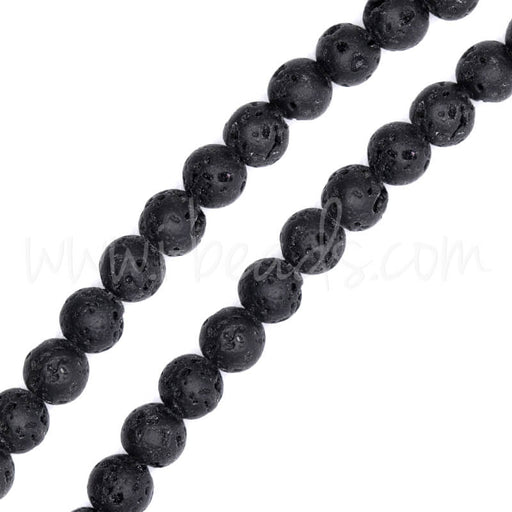 Lava stone round beads 4mm (1)