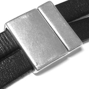 Magnetic clasp silver plated 24x24mm (1)