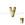 Beads wholesaler  - Letter bead V gold plated 7x6mm (1)