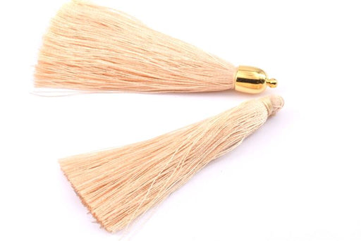 Buy Nylon Tassel Pendants, Beige, 67mm x 6mm (1)