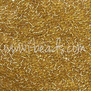 DB0042 - Miyuki Delica beads 11/0 silver lined gold (5g)