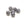 Beads wholesaler  - Czech fire-polished beads hematite 12mm (6)