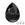 Beads wholesaler  - Swarovski 4320 pear fancy stone jet 18x13mm (1)