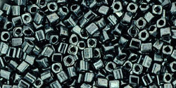 cc81 - Toho cube beads 1.5mm metallic hematite (10g)