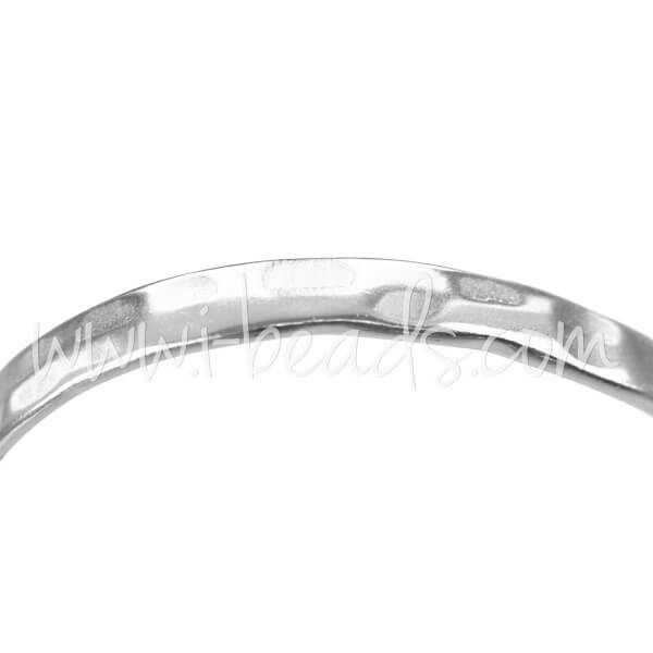 Flat bangle silver plated 60x7mm (1)