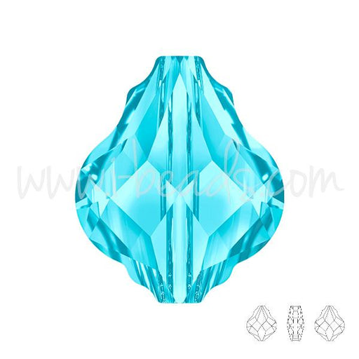 Swarovski 5058 Baroque bead aquamarine 10mm (1)