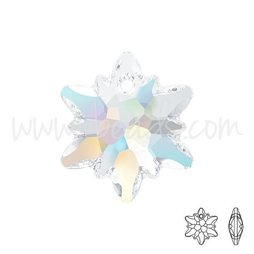 Swarovski 6748 Edelweiss pendant crystal AB 18mm (1)