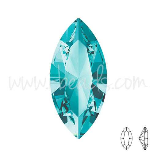 Swarovski 4228 navette fancy stone light turquoise 15x7mm (1)