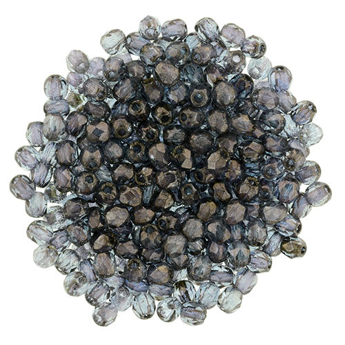 Czech fire-polished beads t luster 2mm (30)