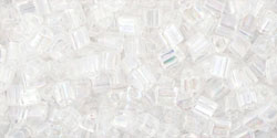 cc161 - Toho triangle beads 2.2mm transparent rainbow crystal (10g)