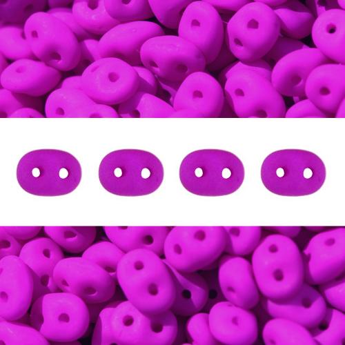 Super Duo beads 2.5x5mm Neon Purple (10g)