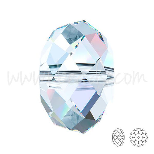 5040 Swarovski briolette beads crystal ab 8mm (6)