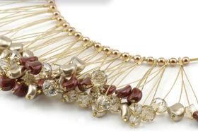 Beadalon bead stringing wire 19 strands satin gold 0.38mm, 9.2m (1)