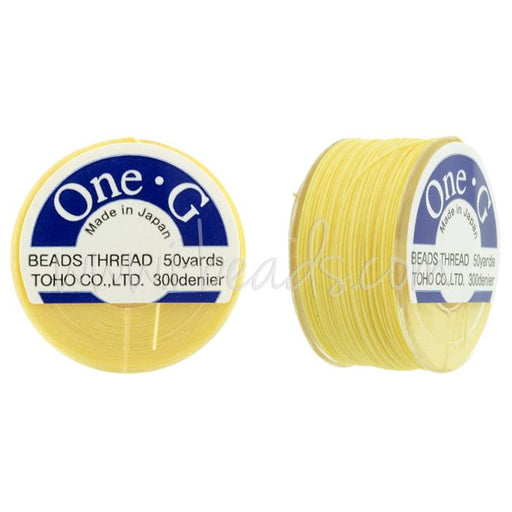 Toho One-G bead thread Light yellow 50 yards/45m (1)