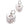 Beads wholesaler  - Charm, pendant platinum plated heart with zircon 7,5mm (1)