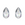 Beads Retail sales Swarovski 3230 Drop SewOn Crystal AB Foiled 12x7mm (4)