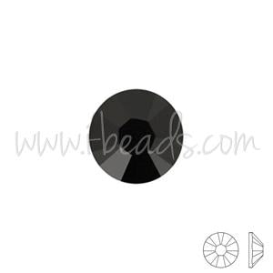 Swarovski 2088 flat back rhinestones jet ss12-3.1mm (80)