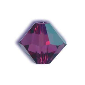 5328 Swarovski xilion bicone amethyst 4mm (40)