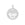 Beads Retail sales Stainless Steel Pendants, Round with Lotus, steel color, 11.5x1mm (1)