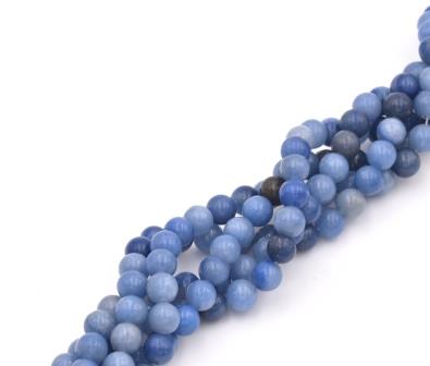 Aventurine Blue round beads 6mm - 1 strand appx 60 beads 38cm (1 strand)