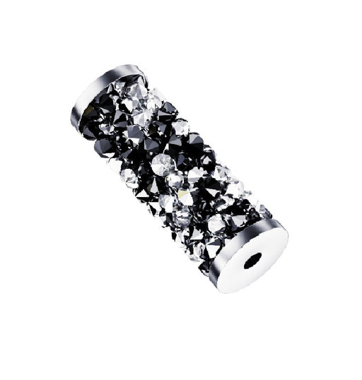 Swarovski 5950 Fine rocks tube crystal jet 15 mm Steel 1