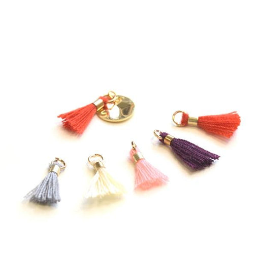 mini tassel with ring mix colors 15mm (5)