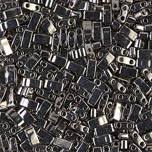 cc190 -Miyuki HALF tila beads Nickel plated 2.5mm (35 beads)