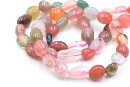 Nuggets beads Natural Agate Beads 7-8mm hole 0.8mm (1 strand)