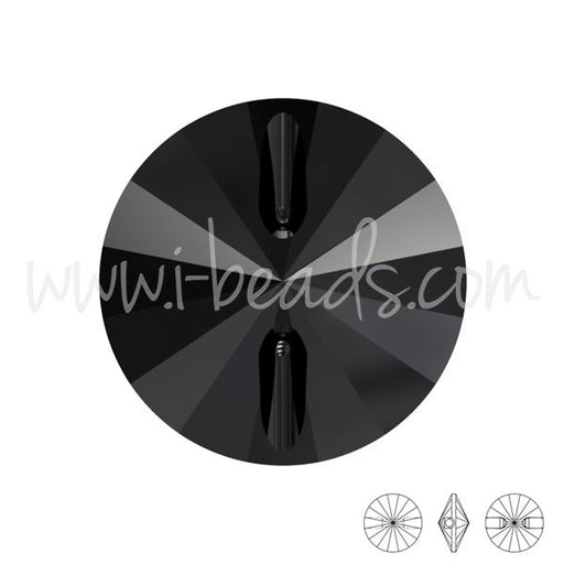 3015 Swarovski round button jet 12mm (2)
