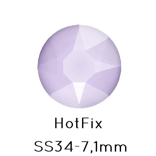 Swarovski 2078 hot fix flat back rhinestones Lilac SS34 -7.1mm (12)