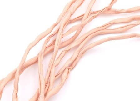 Silk cord Handmade powder pink 2mm (1m)